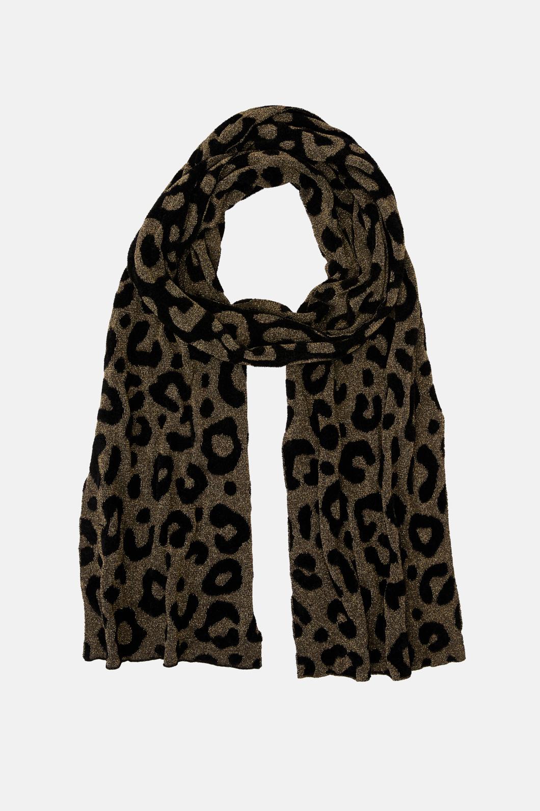 Gorman - Leopard Scarf - black-gold