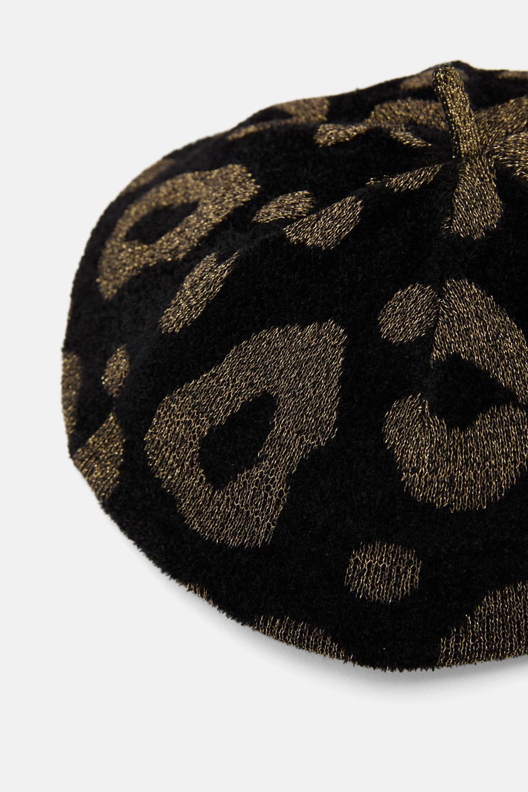 Gorman - Leopard Beret - black-gold