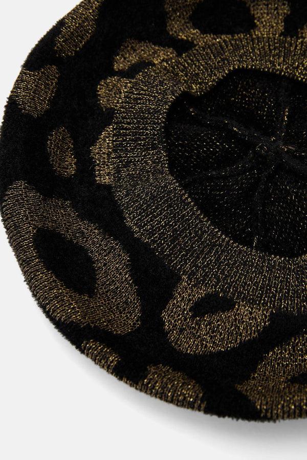 Gorman - Leopard Beret - black-gold