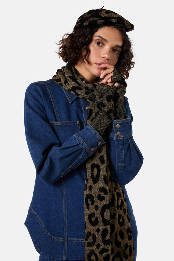 Gorman - Leopard Beret - black-gold