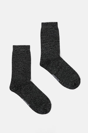 Gorman - Black Wool Sock - black