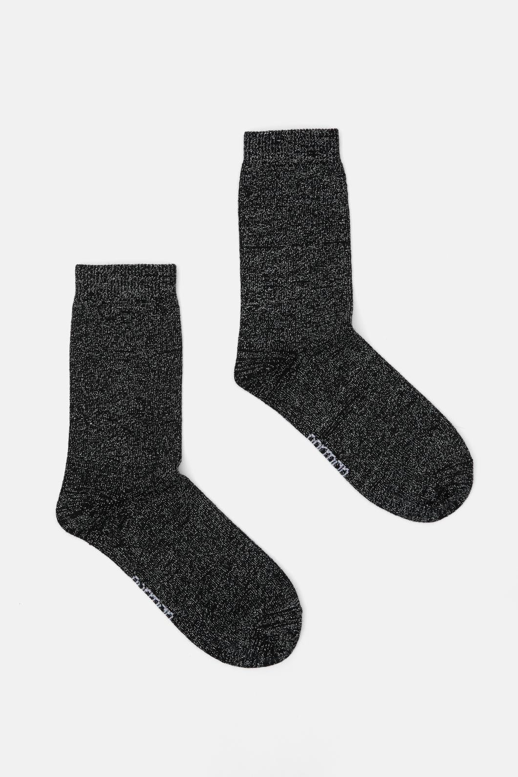 Gorman - Black Wool Sock - black