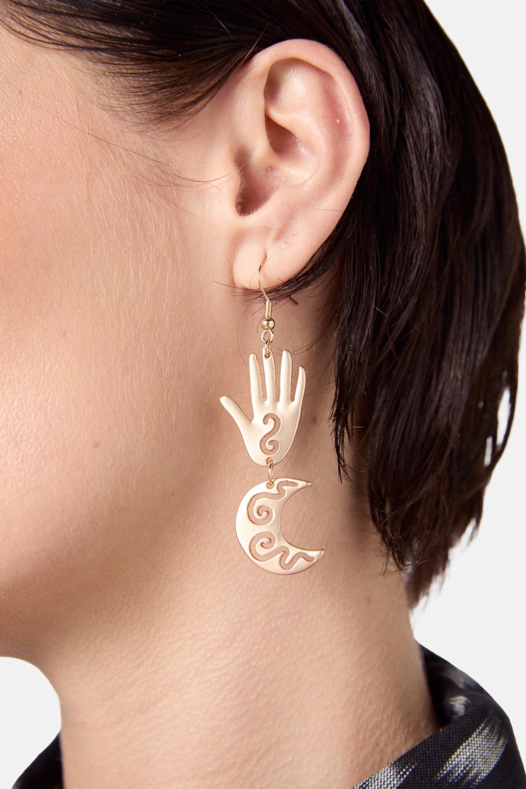 Gorman - Talk To The Hand Earring - gold