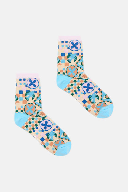 Gorman - Renaissance Check Sock - multi