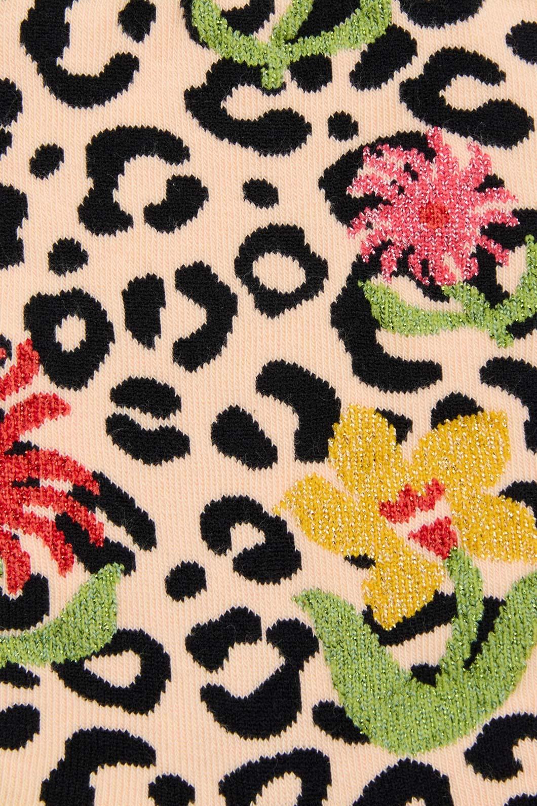 Gorman - Rosie Posies Leopard Sock - multi