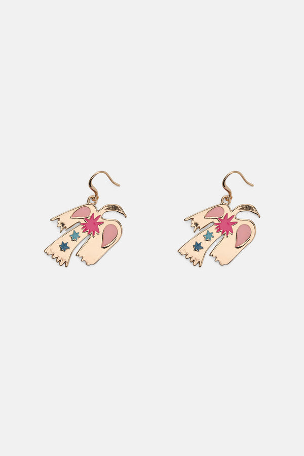 Gorman - Desert Garden Bird Earring - multi