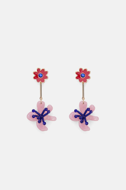 Gorman - Windowsill DoubleFlowerEarring - multi