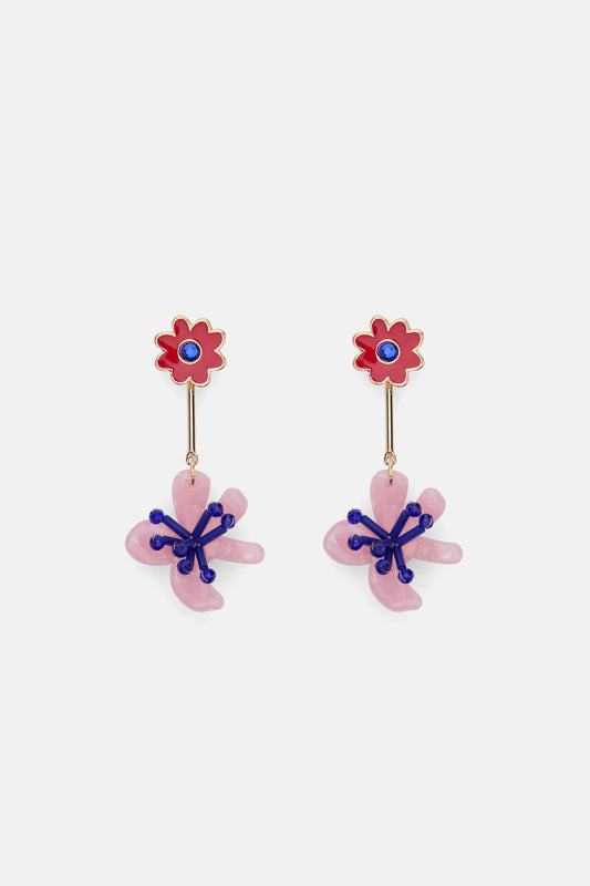 Gorman - Windowsill DoubleFlowerEarring - multi