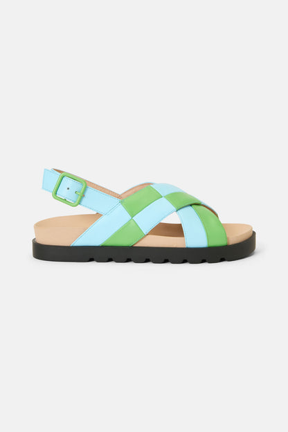 Gorman - Chequered Past Sandal Green - green