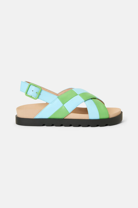 Gorman - Chequered Past Sandal Green - green
