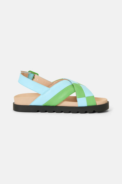 Gorman - Chequered Past Sandal Green - green