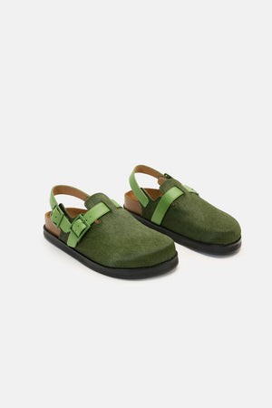 Gorman - Buckle Up Clog Green - green
