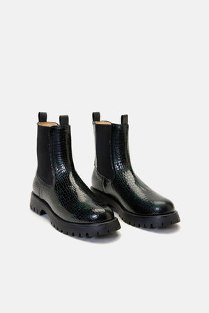 Gorman - Leo Rising Boot-Black/Green - black-green