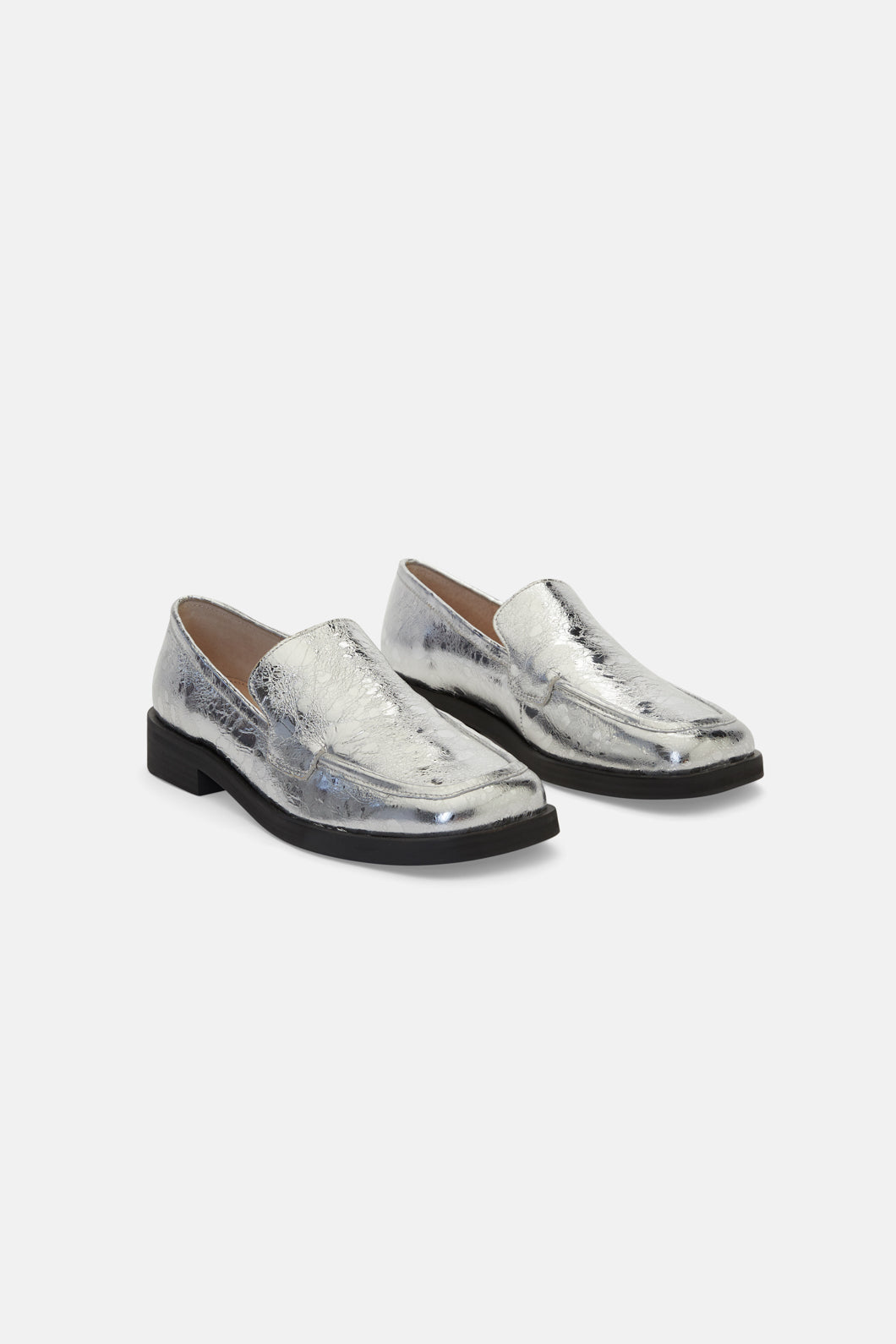 Gorman - Square Toe Loafer - silver