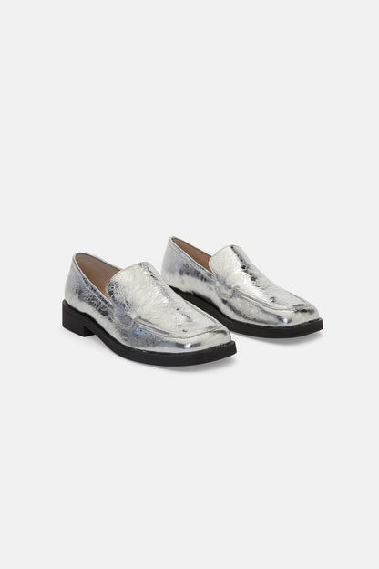 Gorman - Square Toe Loafer - silver