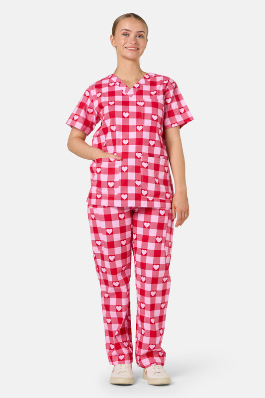 Gorman - Heartbeat Scrub Set - pink