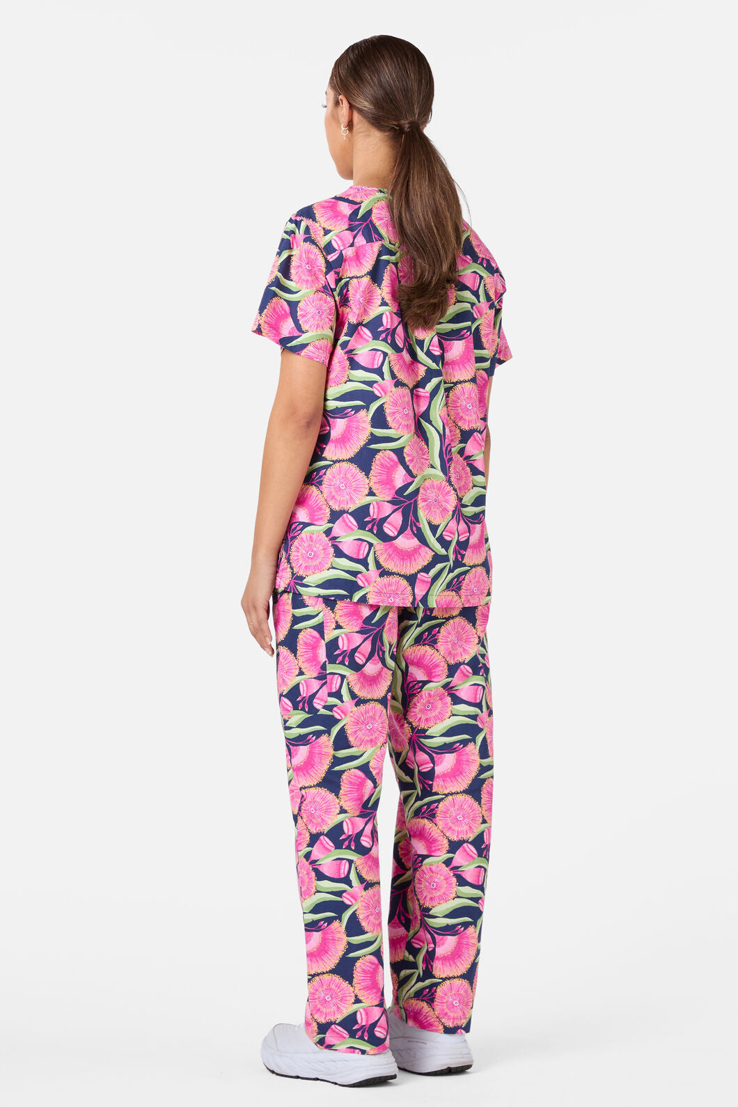 Gorman - Gum Blossoms Scrub Set - navy