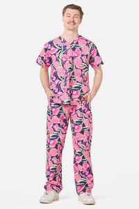 Gorman - Gum Blossoms Scrub Set - navy