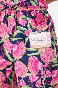 Gorman - Gum Blossoms Scrub Set - navy