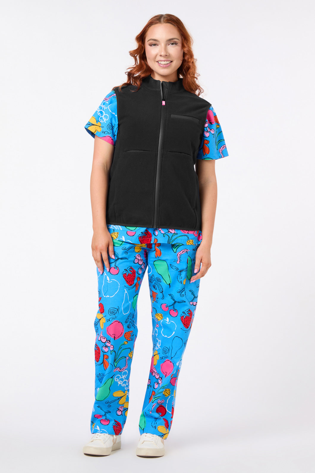 Gorman - Scrubs Black Polar Fleece Vest - black