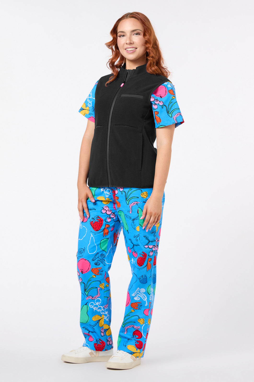Gorman - Scrubs Black Polar Fleece Vest - black