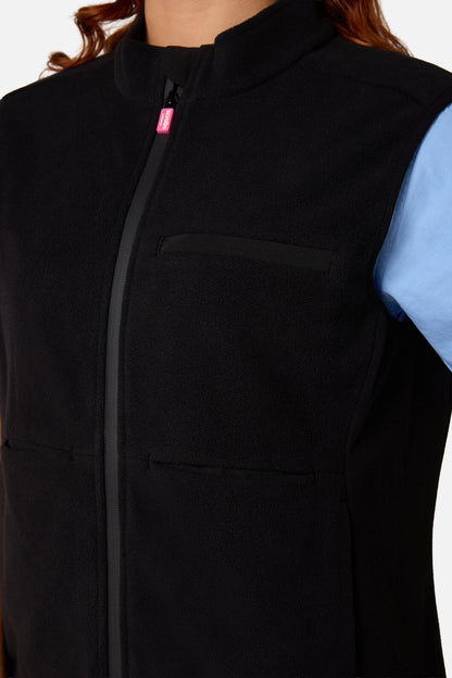 Gorman - Scrubs Black Polar Fleece Vest - black