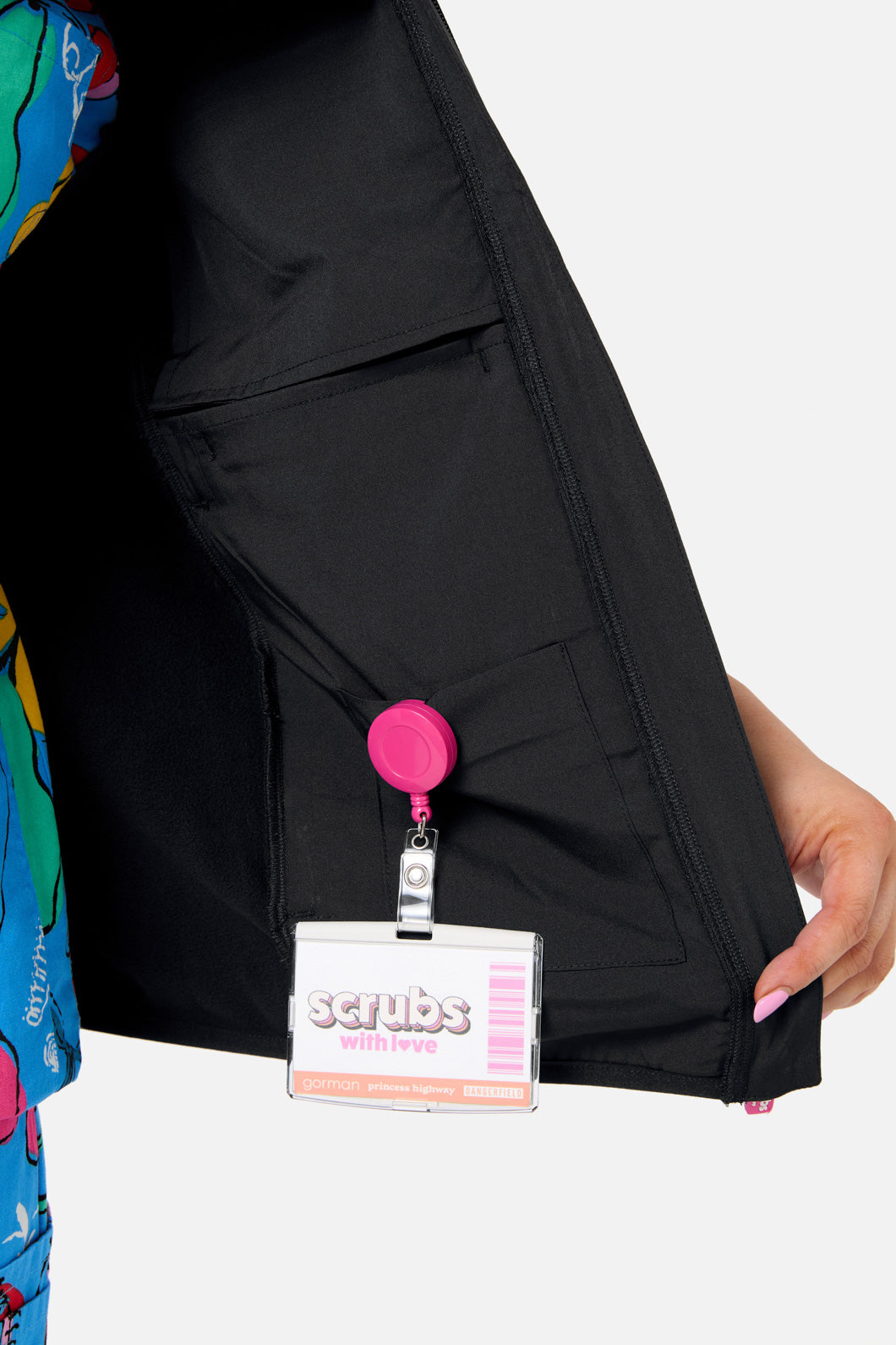 Gorman - Scrubs Black Polar Fleece Vest - black