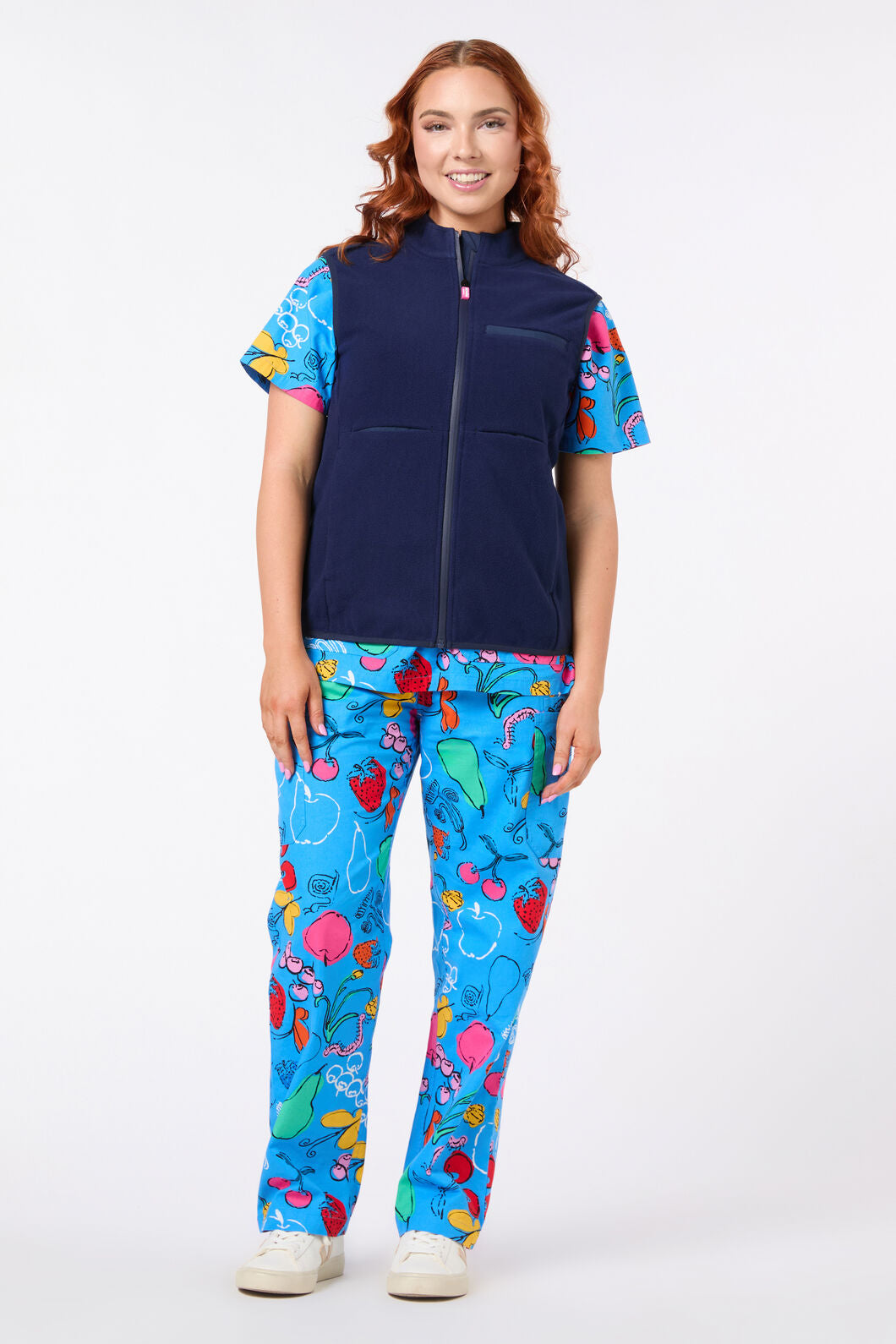 Gorman - Scrubs Navy Polar Fleece Vest - navy
