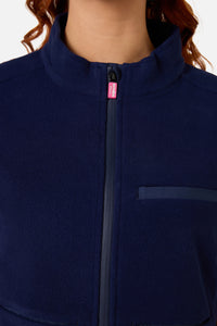 Gorman - Navy Polar Fleece Scrub Vest - navy