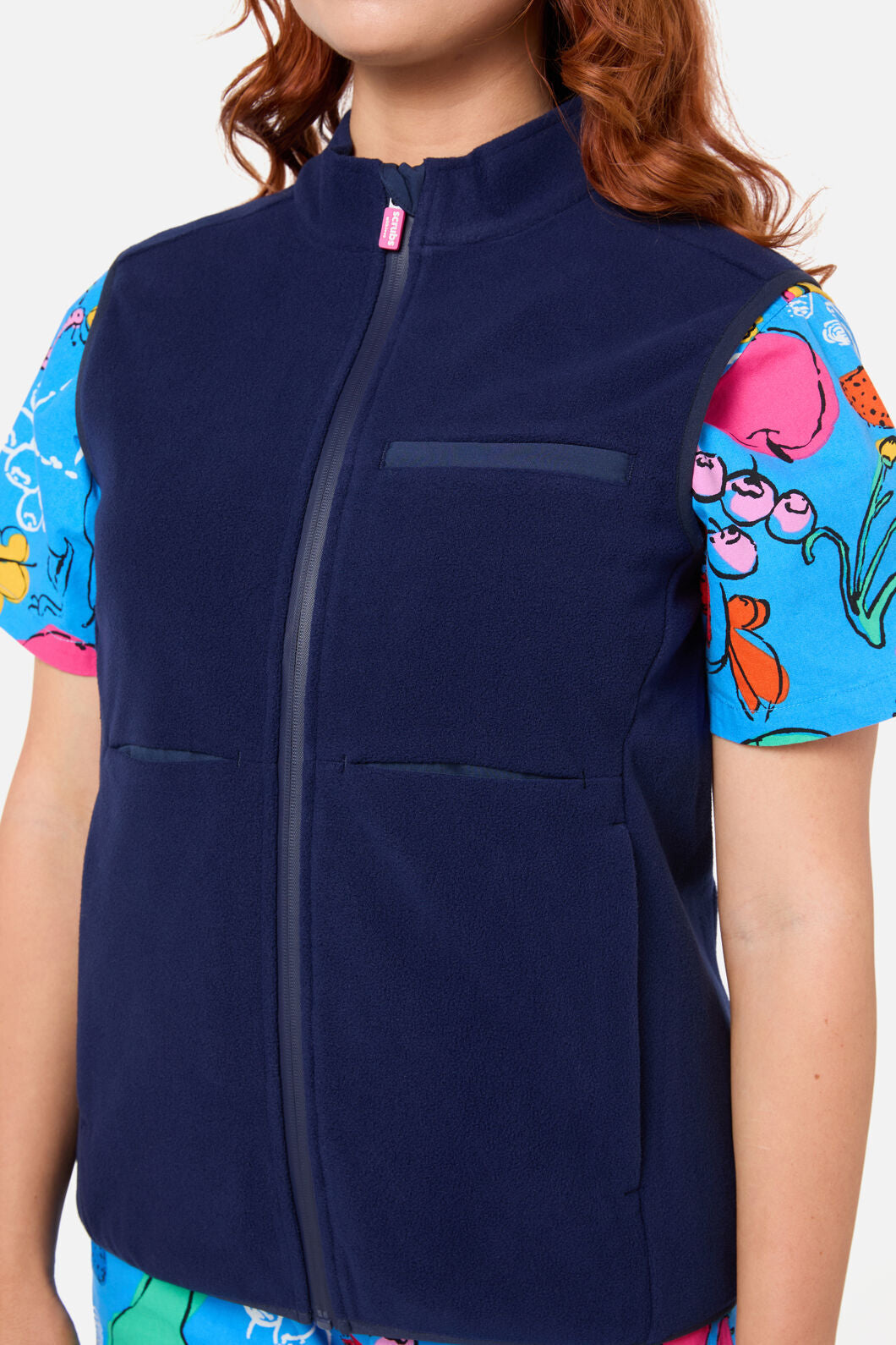 Gorman - Scrubs Navy Polar Fleece Vest - navy