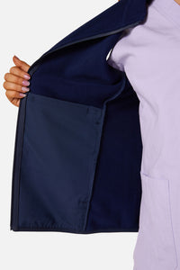 Gorman - Navy Polar Fleece Scrub Vest - navy