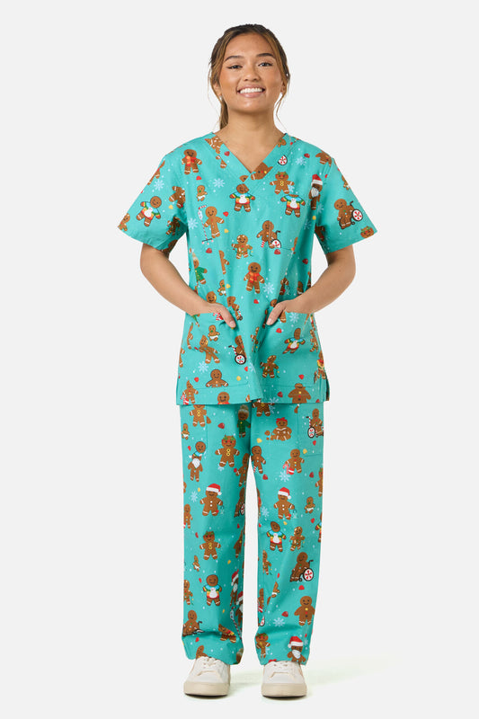 Gorman - GINGERBREAD SCRUB SET - teal
