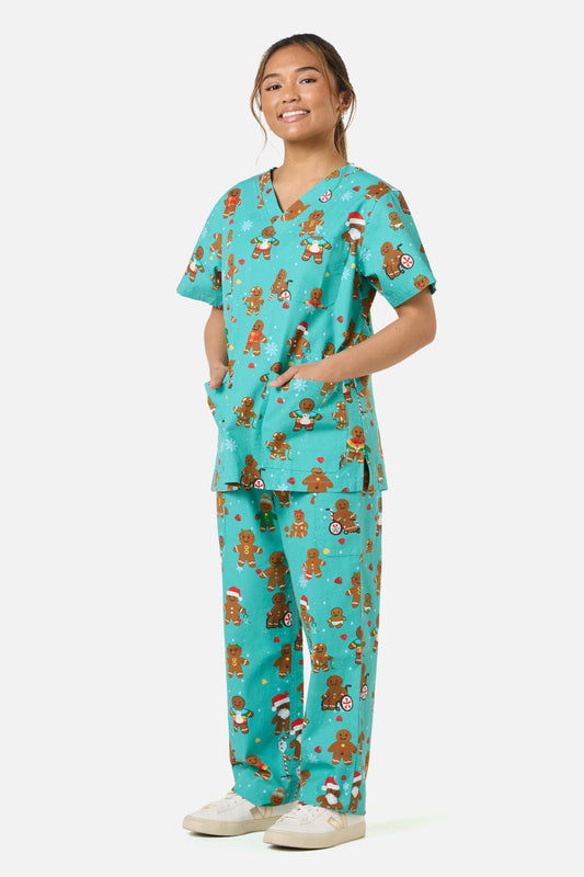 Gorman - GINGERBREAD SCRUB SET - teal
