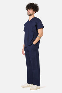 Gorman - 100% Cotton Navy Scrub Set - navy