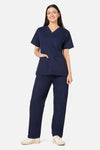 Gorman - 100% Cotton Navy Scrub Set - navy