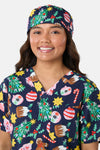 Gorman - Santa's Sweet Treats Scrub Hat - blue