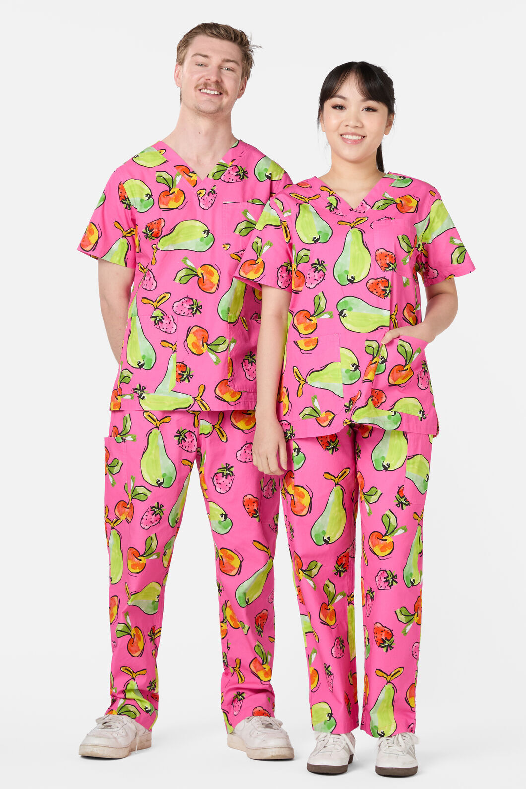 Gorman - Peach Pear Scrub Set - pink