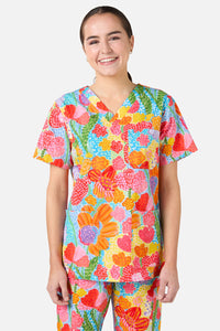 Gorman - Spotted Flower Scrub Set - multi