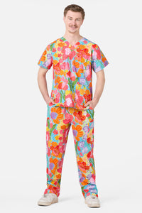 Gorman - Spotted Flower Scrub Set - multi