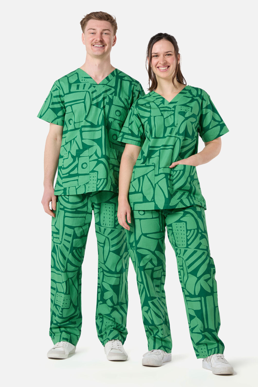 Gorman - Maze Scrub Set - green