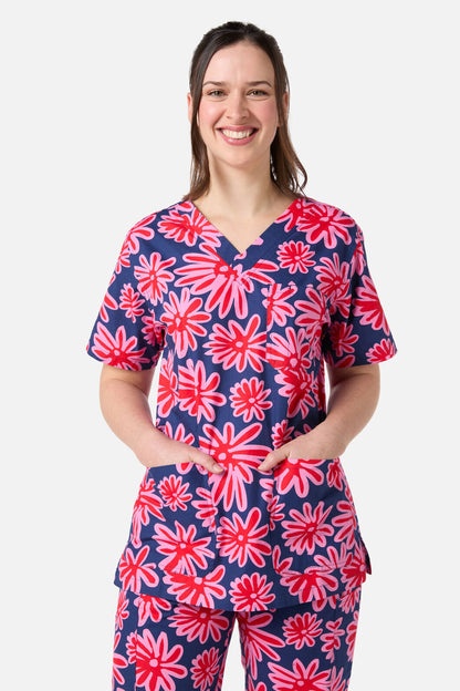 Gorman - Daisy Scrub Set - blue