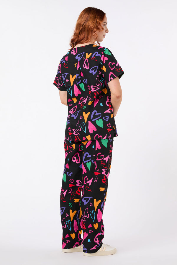 Gorman - Heartfull Scrub Set - black
