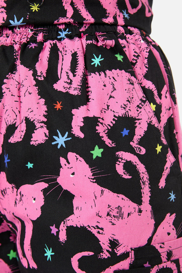 Gorman - Feline Friends Scrub Set - pink