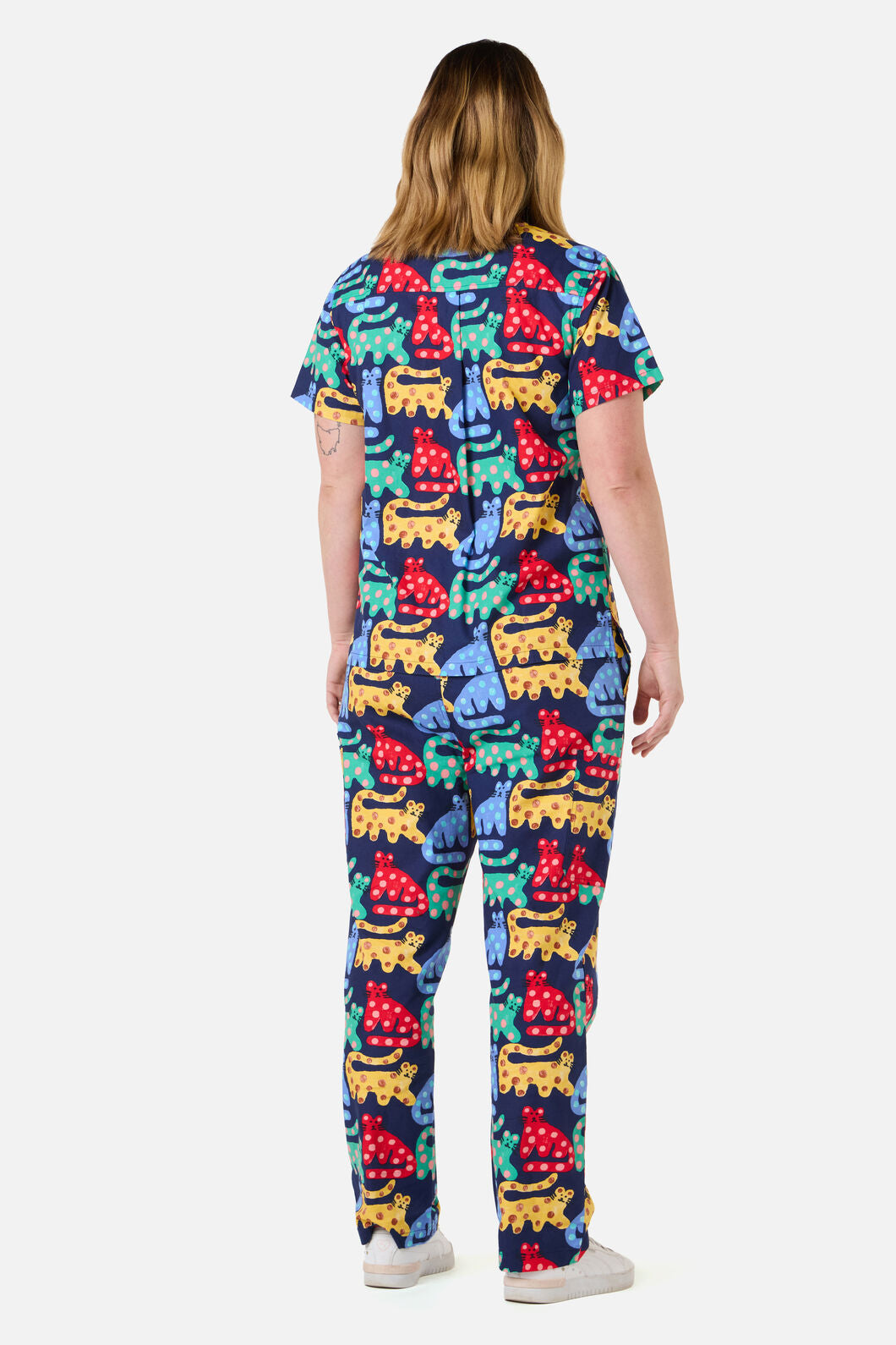Gorman - Cheetah Scrub Set - navy