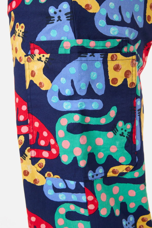 Gorman - Cheetah Scrub Set - navy