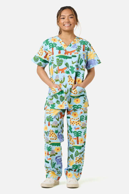 Gorman - Jungle Scrub Set - blue