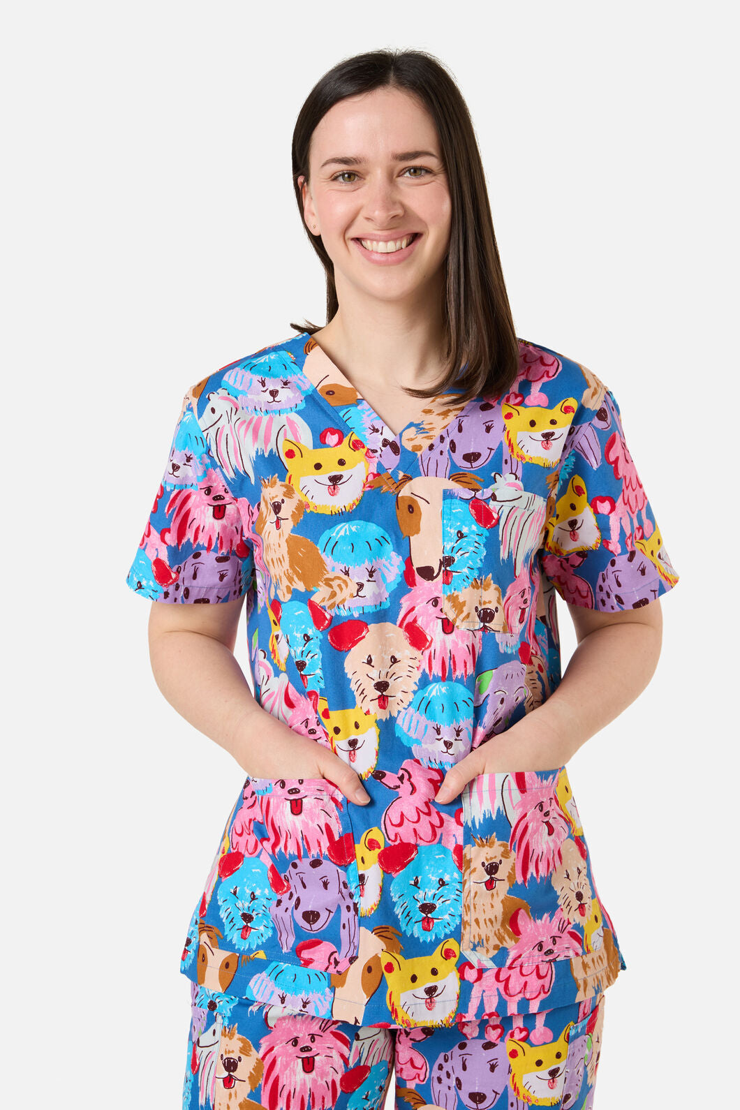 Gorman - Puppy School Scrub Set - navy