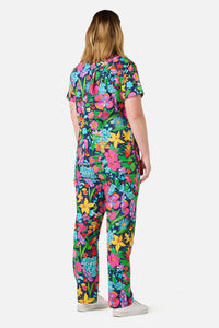 Gorman - Cottage Floral Scrub Set - navy