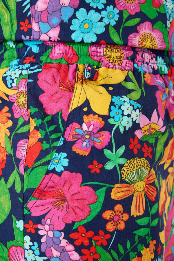Gorman - Cottage Floral Scrub Set - navy