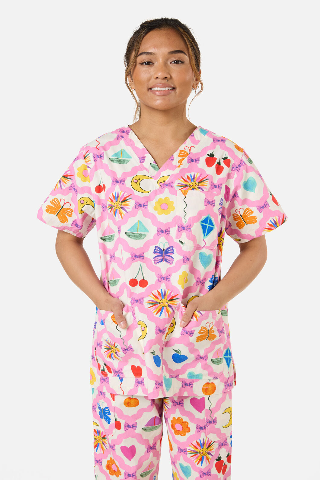Gorman - Trinkets Scrub Set - pink